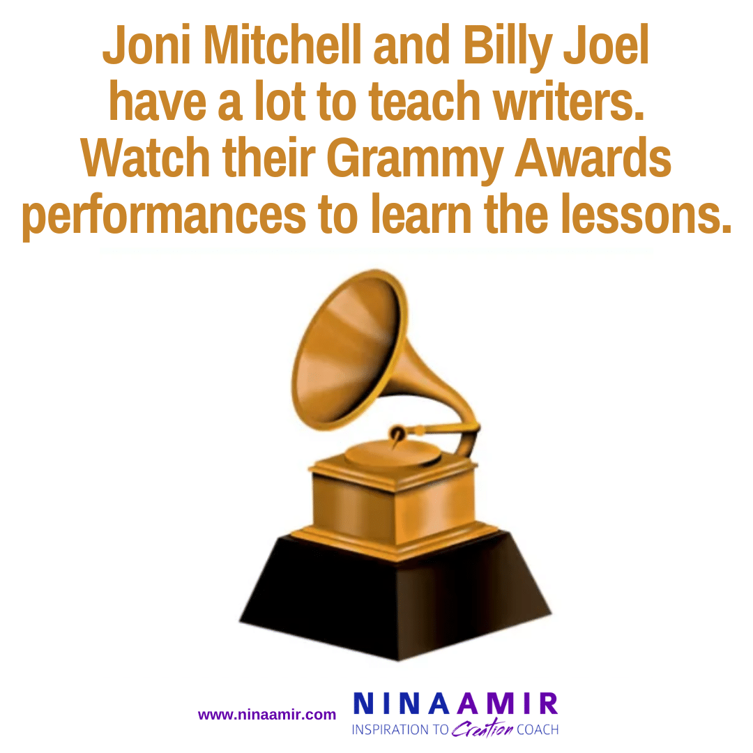 Billy Joel Joni Mitchell Grammys lessons for writers
