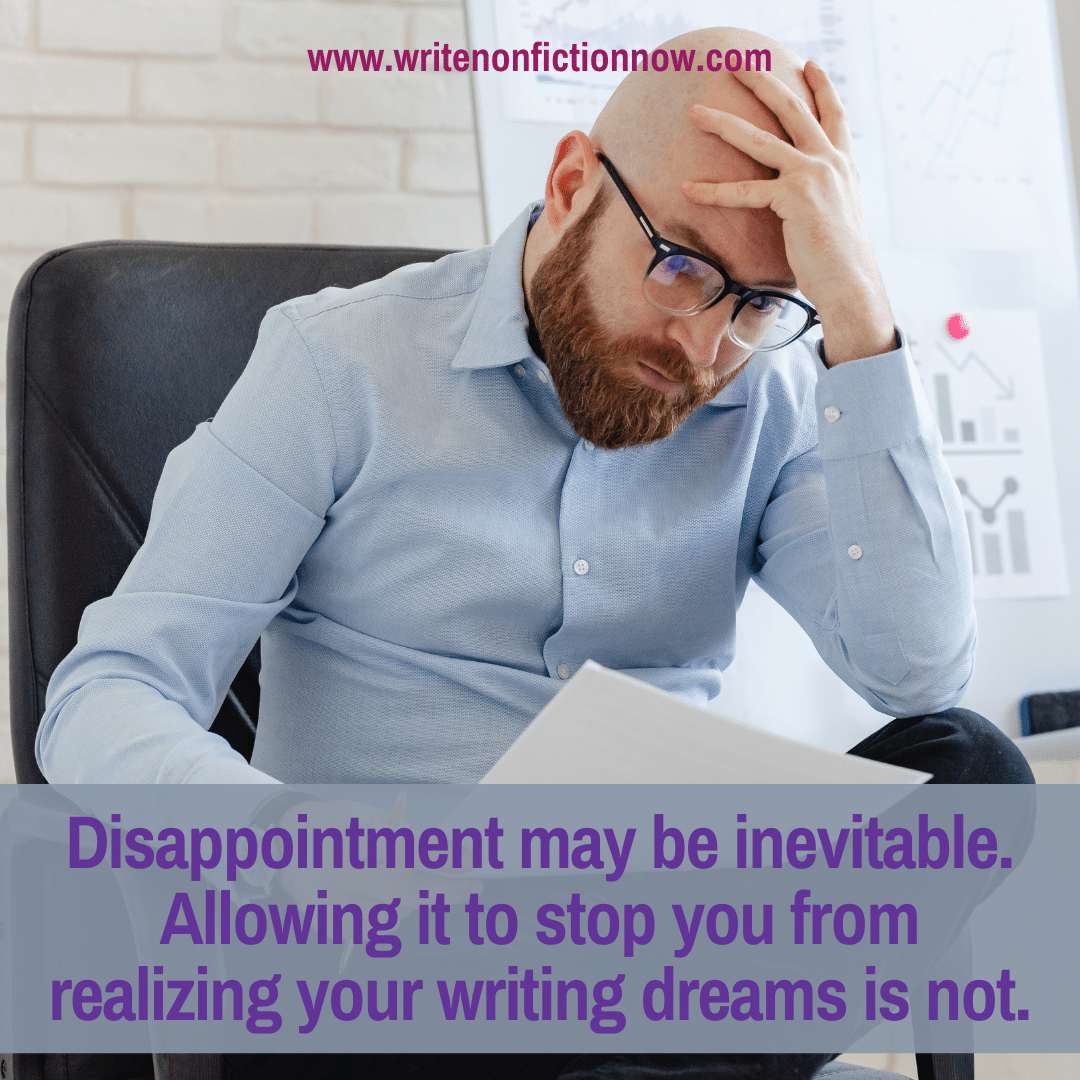 how writers overcome disappointment