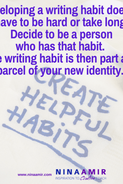 How to develop a writing habit fast