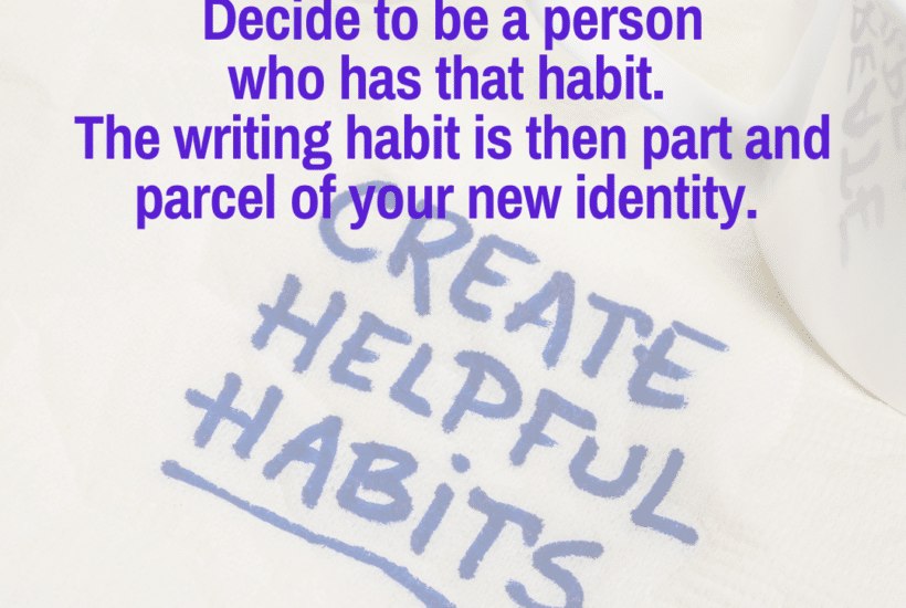 How to develop a writing habit fast