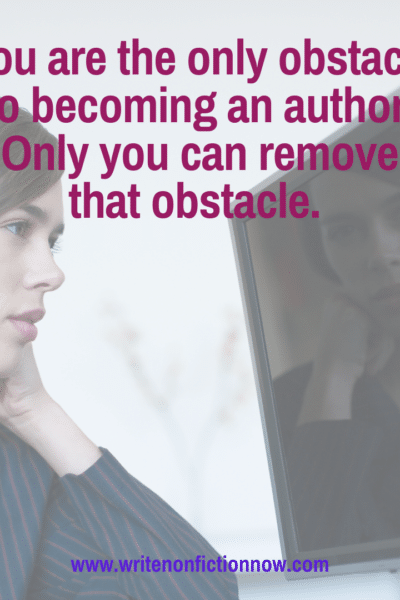 remove the obstacle to becoming an author