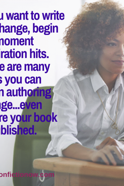 how to begin writing for change