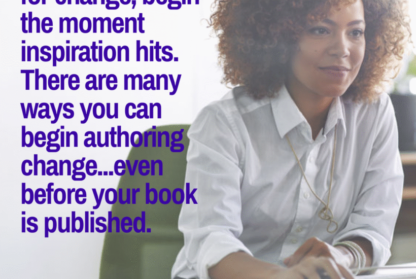 how to begin writing for change