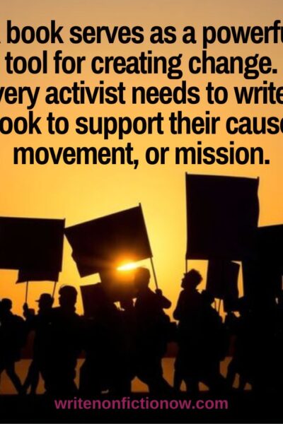 Why activists should become authors