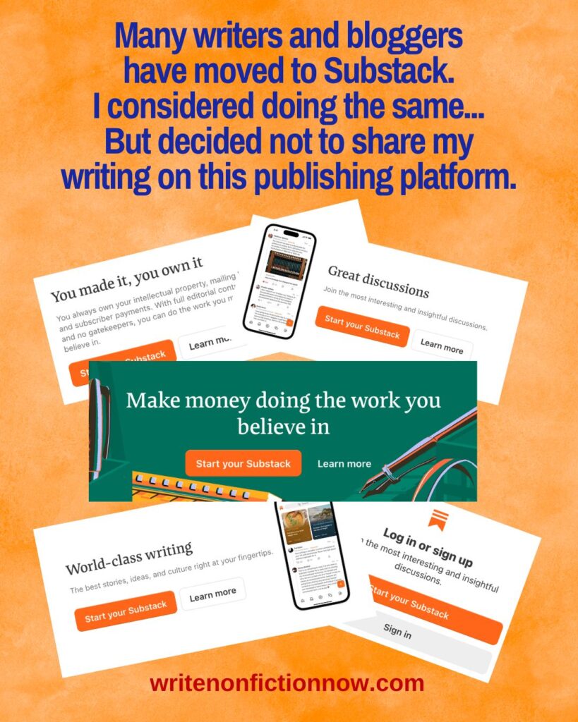Reasons writers may NOT want to use Substack