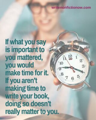 How to Make Time for Writing